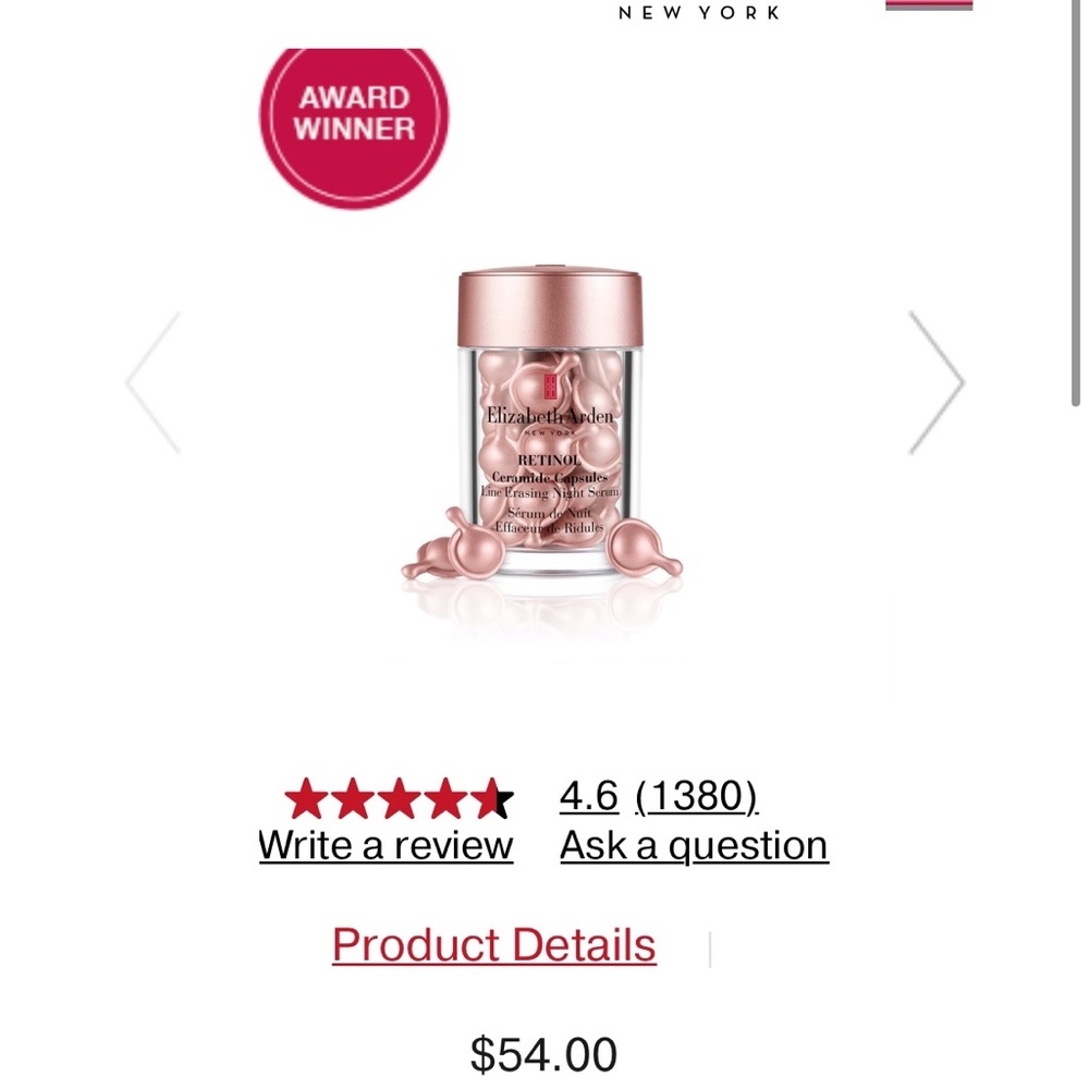 NEW！Retinol Ceramide Capsules Line Erasing Night Serum